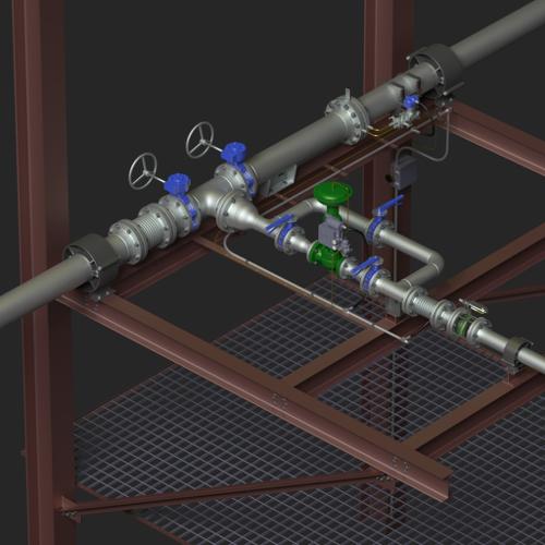Control valve piping preview image